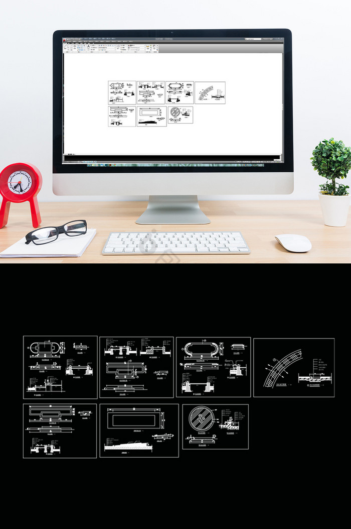景观小品CAD施工图纸图片