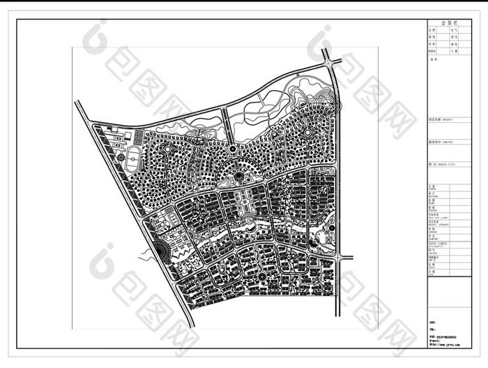 大型小区规划设计CAD图纸设计