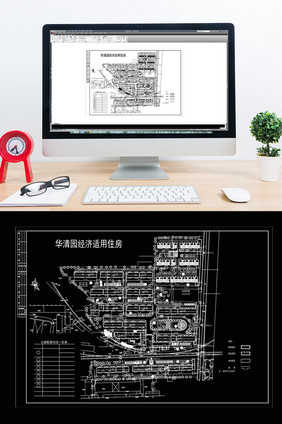 小区规划施工图纸方案CAD