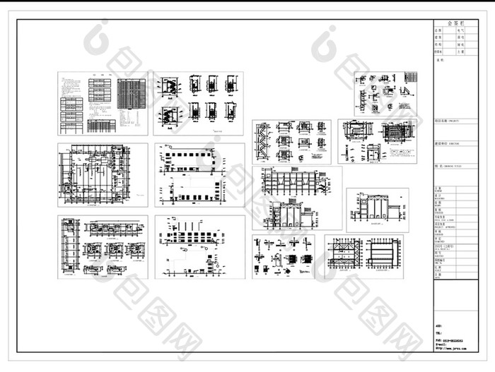 供热站建筑图纸CAD方案