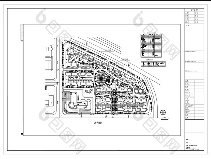 小区设计景观规划方案CAD图纸
