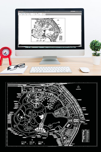 小区景观规划CAD总规划图图片