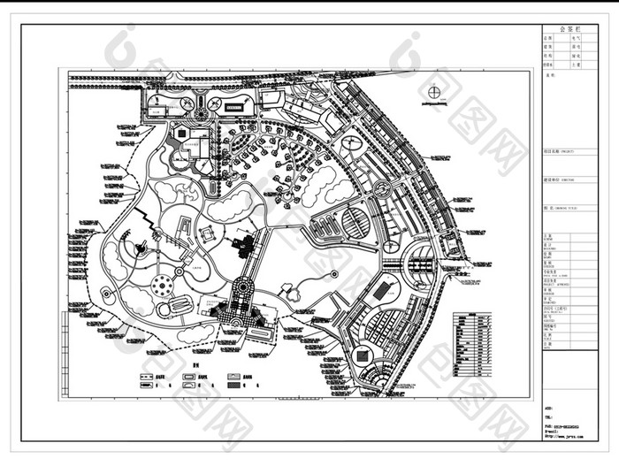 小区景观规划CAD总规划图