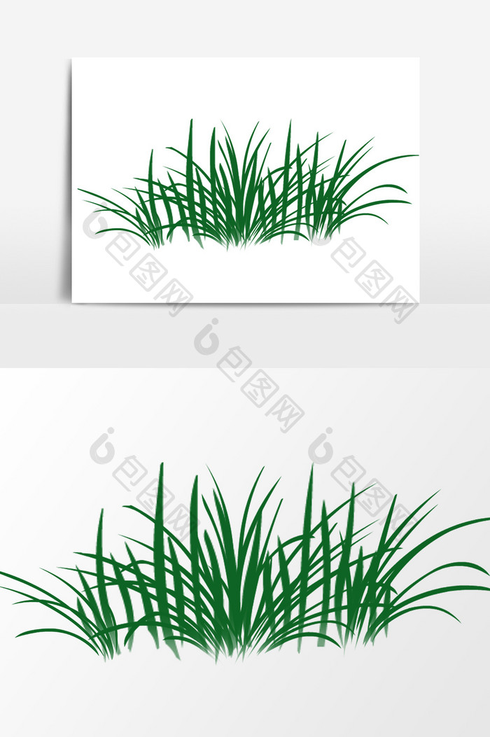 植物绿色小草设计元素