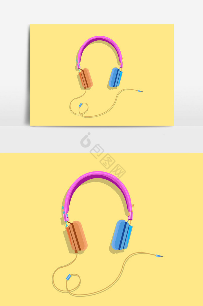 彩色耳机图片