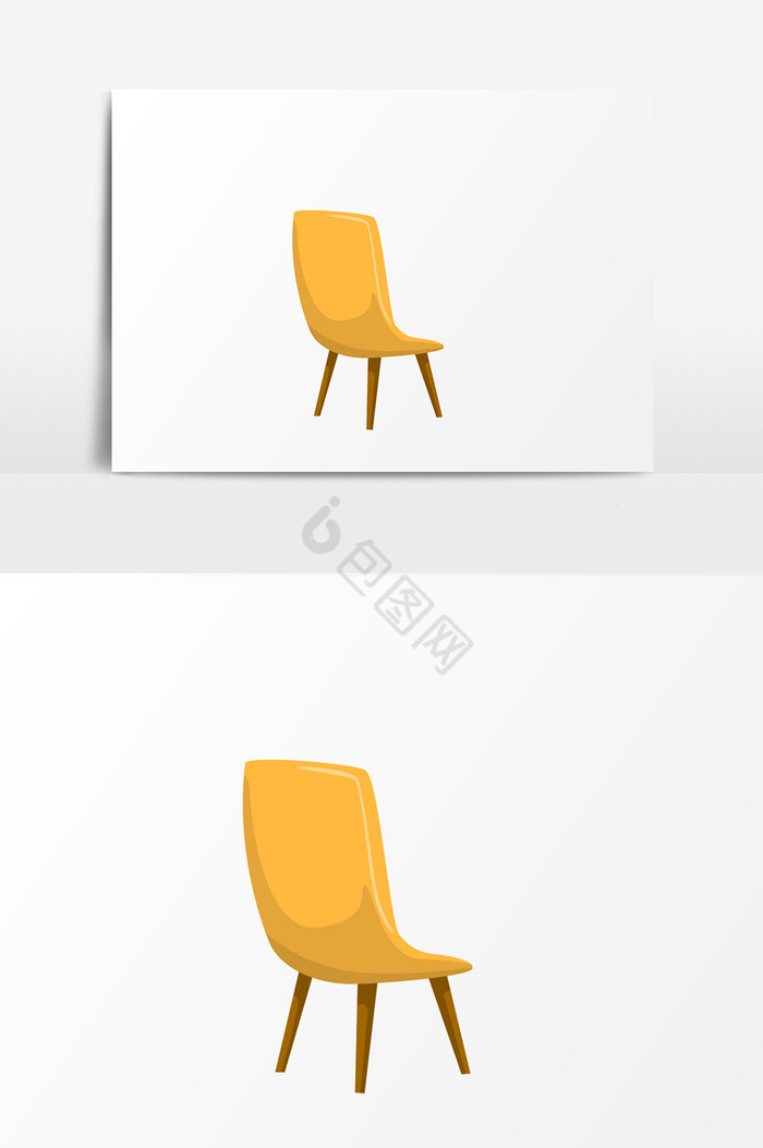 椅子插画图片