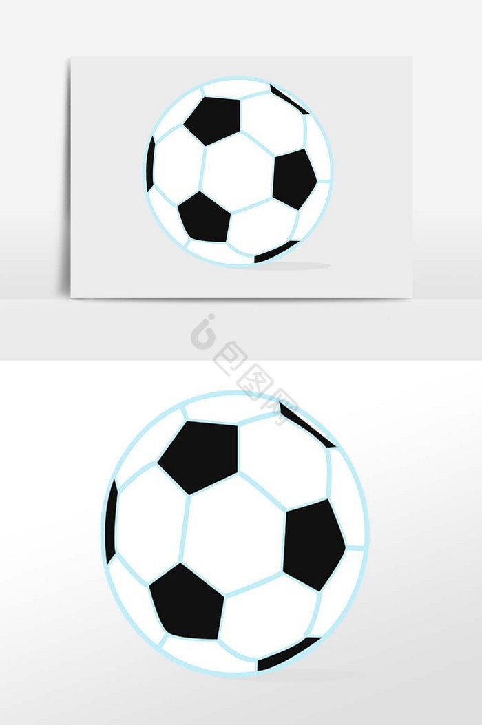 体育用品足球插画图片