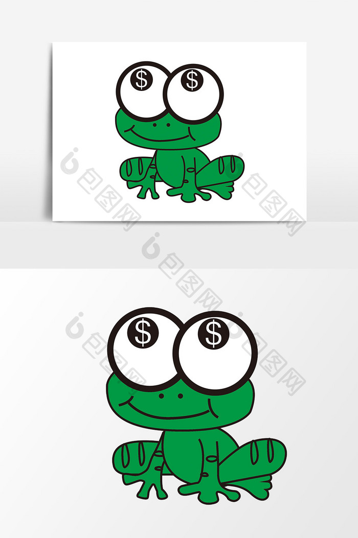 手绘卡通青蛙设计