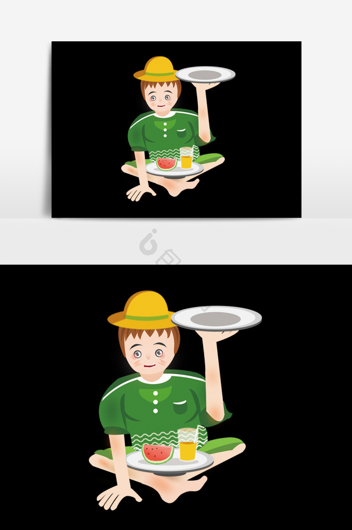 端盘子
