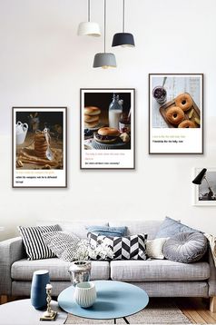 北欧风现代简约食品餐饮糖果小清新装饰画