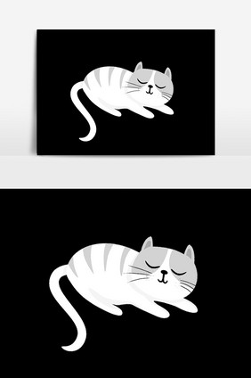 黑白小猫咪