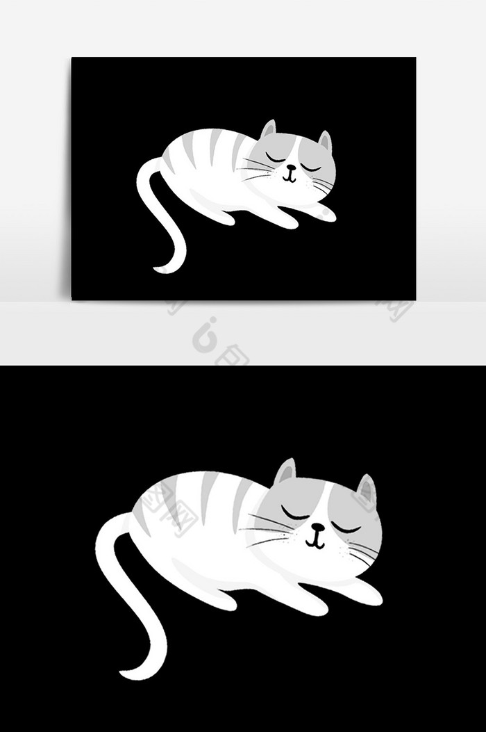 黑白小猫咪图片图片