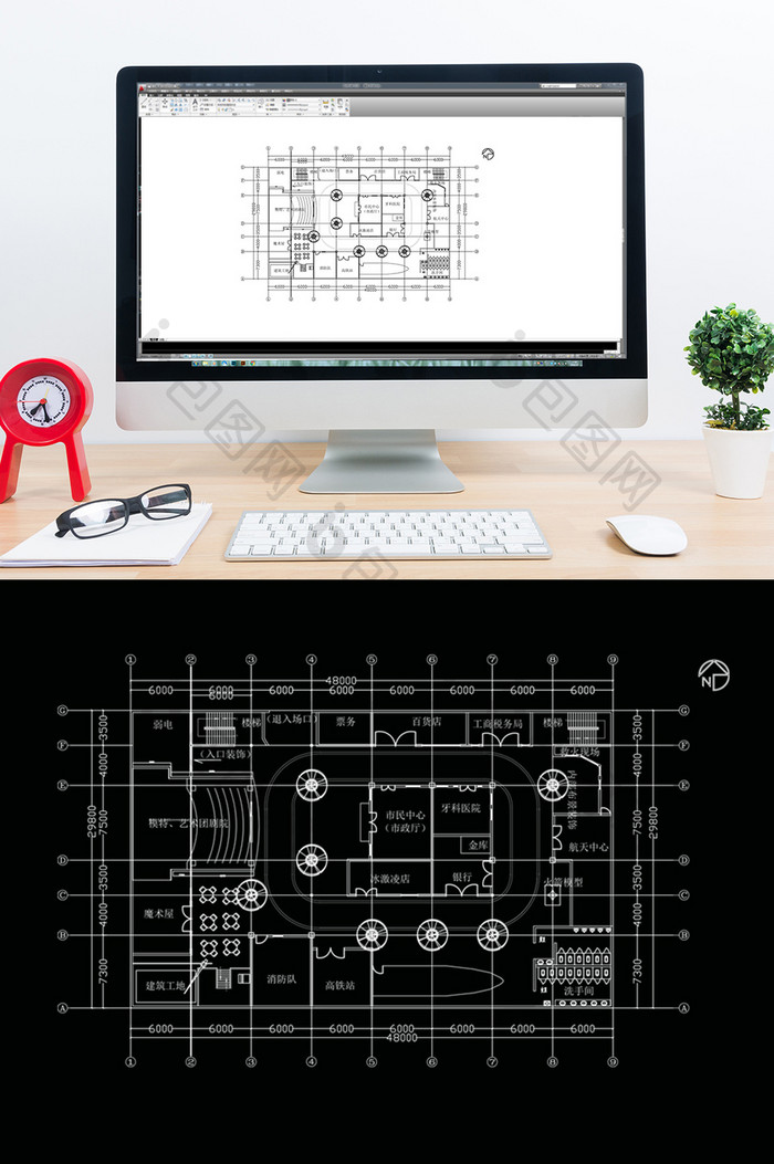 行政楼规划设计CAD图纸