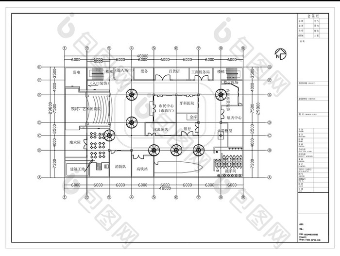 行政楼规划设计CAD图纸