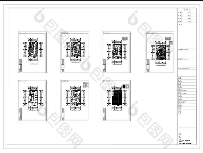 火锅店空间规划设计CAD方案