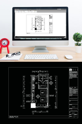 标准间室内设计CAD图纸