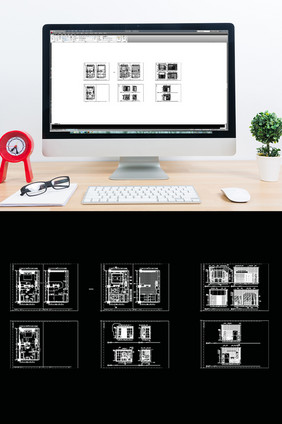 客房空间设计CAD图纸方案