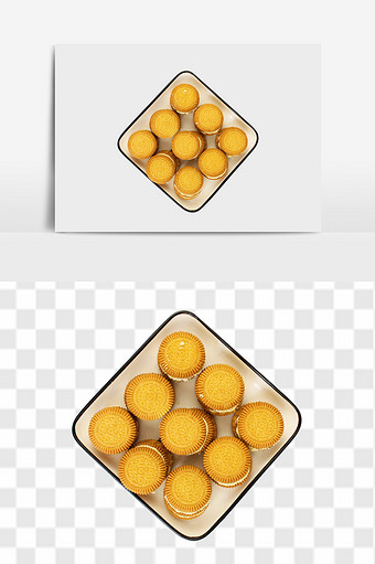 好吃的榴莲饼干设计素材图片
