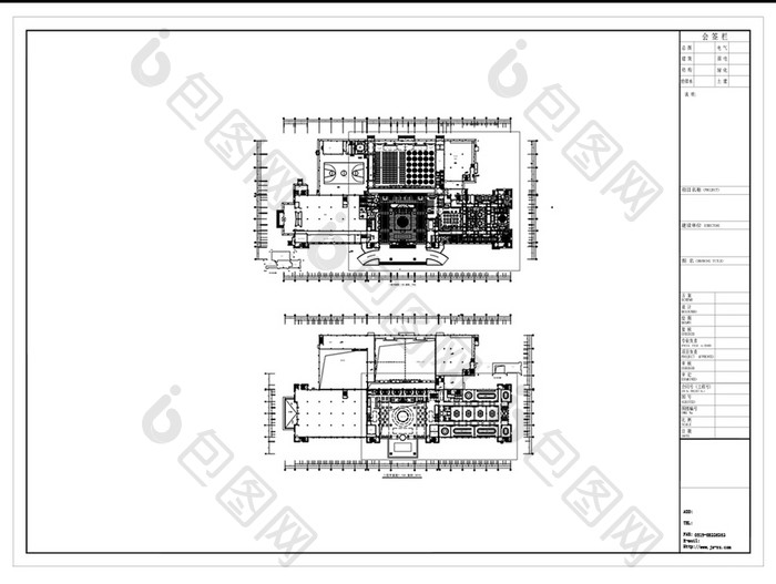 五星级酒店一层总体规划CAD方案