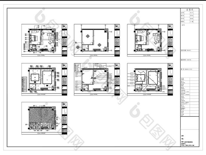 CAD酒店套房空间设计规划