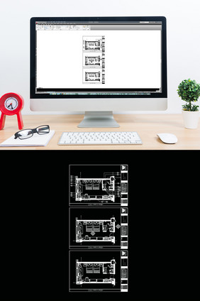 CAD酒店标准间空间设计规划方案