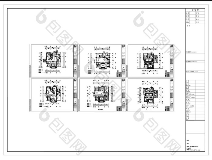 别墅会所空间设计CAD方案