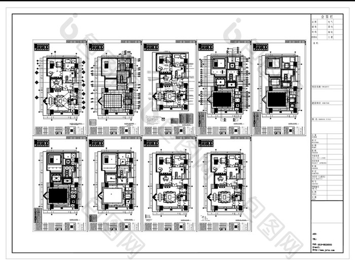 CAD总理套房空间方案