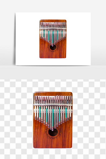 拇指琴卡林巴琴手指钢琴乐器便携式素材图片