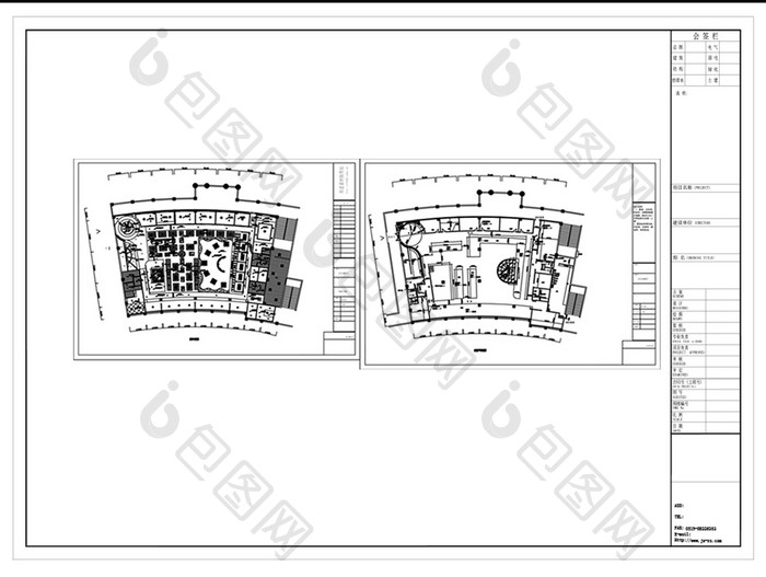 CAD咖啡店空间设计规划