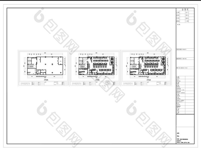 火锅店空间规划CAD图纸设计