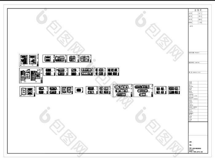 幼儿园空间装饰CAD施工图纸