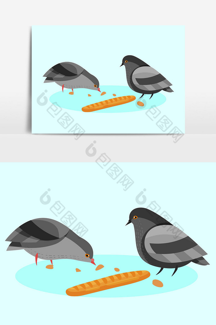 小鸟吃米图片图片