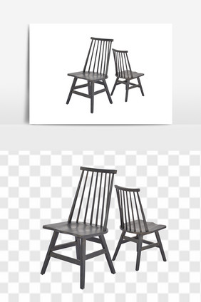 全实木餐椅设计素材