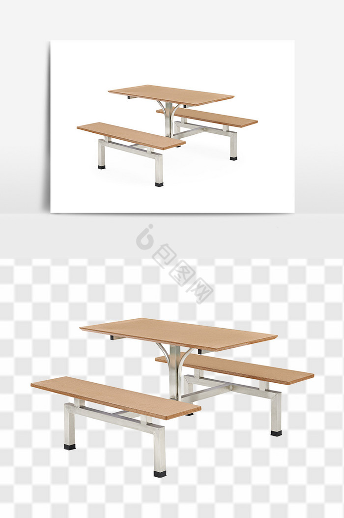 不锈钢餐桌椅组合图片