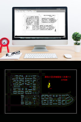 小区CAD景观规划图图纸