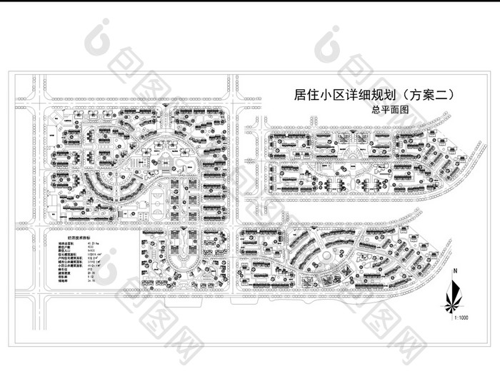 小区CAD景观规划图图纸