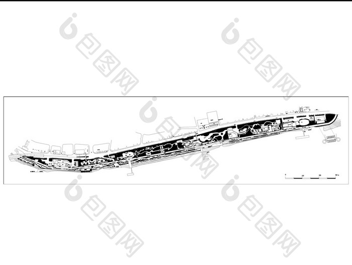 滨江地段景观规划方案CAD图