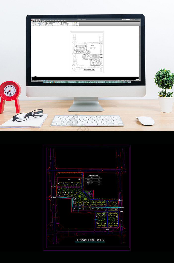 小区的园林景观规划图纸CAD图片