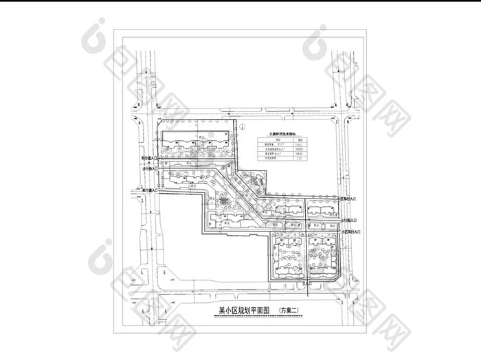 小区的园林景观规划图纸CAD