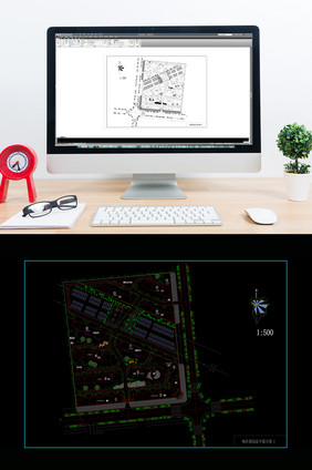 CAD小区景观规划图