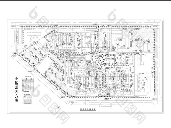 小区CAD景观的规划图纸