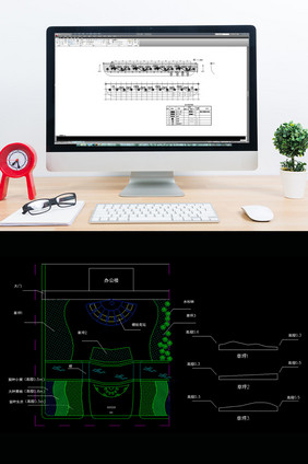 道路绿化CAD景观施工图