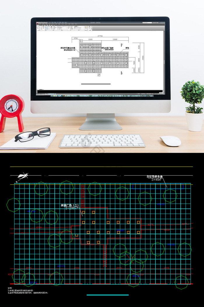 广场的CAD景观设计图纸图片