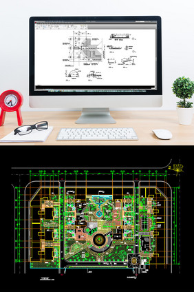 广场CAD景观园林设计图图纸