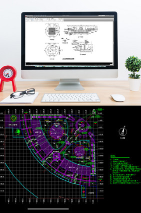 CAD广场景观施工图全套图纸