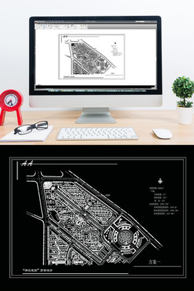 CAD城区总规划方案图纸