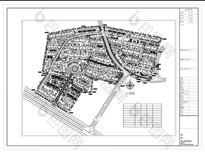 小区景观规划方案CAD图纸设计