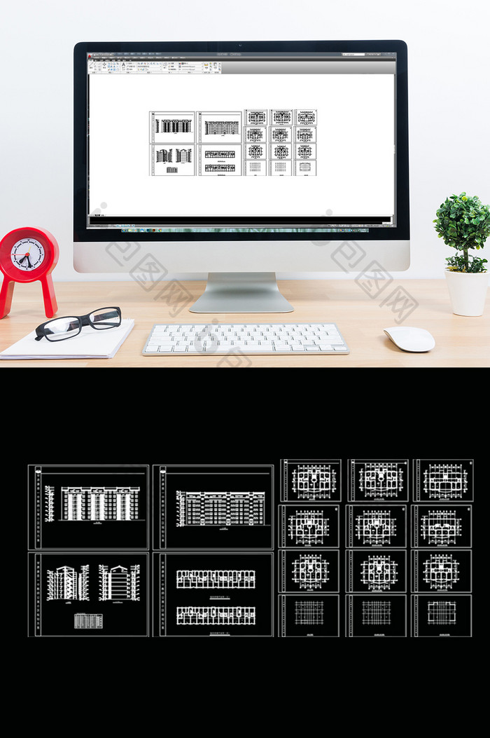 教师公寓建筑设计CAD图纸