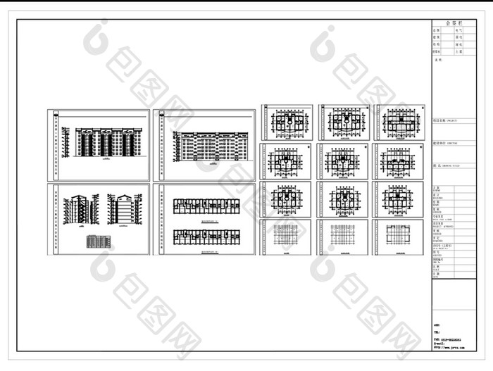 教师公寓建筑设计CAD图纸