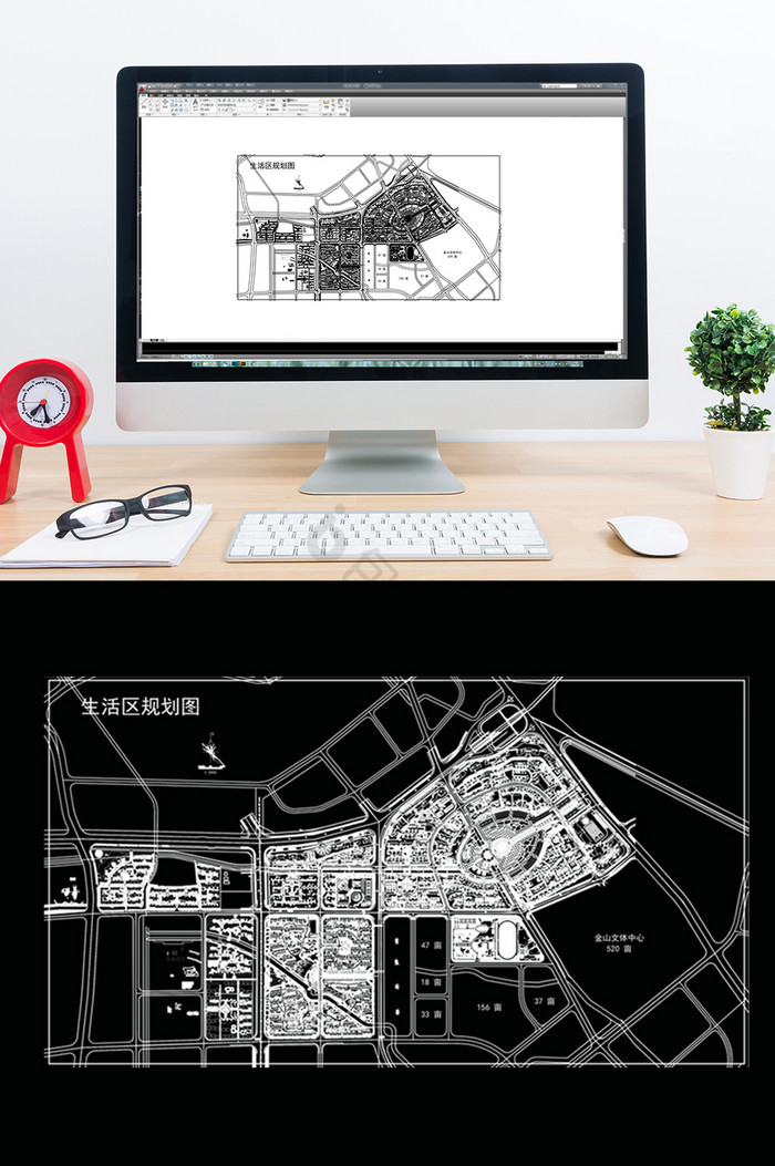 CAD生活区规划设计方案CAD图纸图片